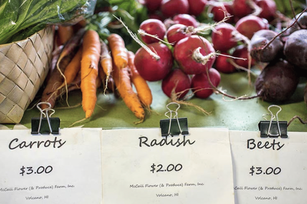 Grab your baskets and reusable bags and start your Sunday at the Volcano Farmers Market on Hawai'i Island. 